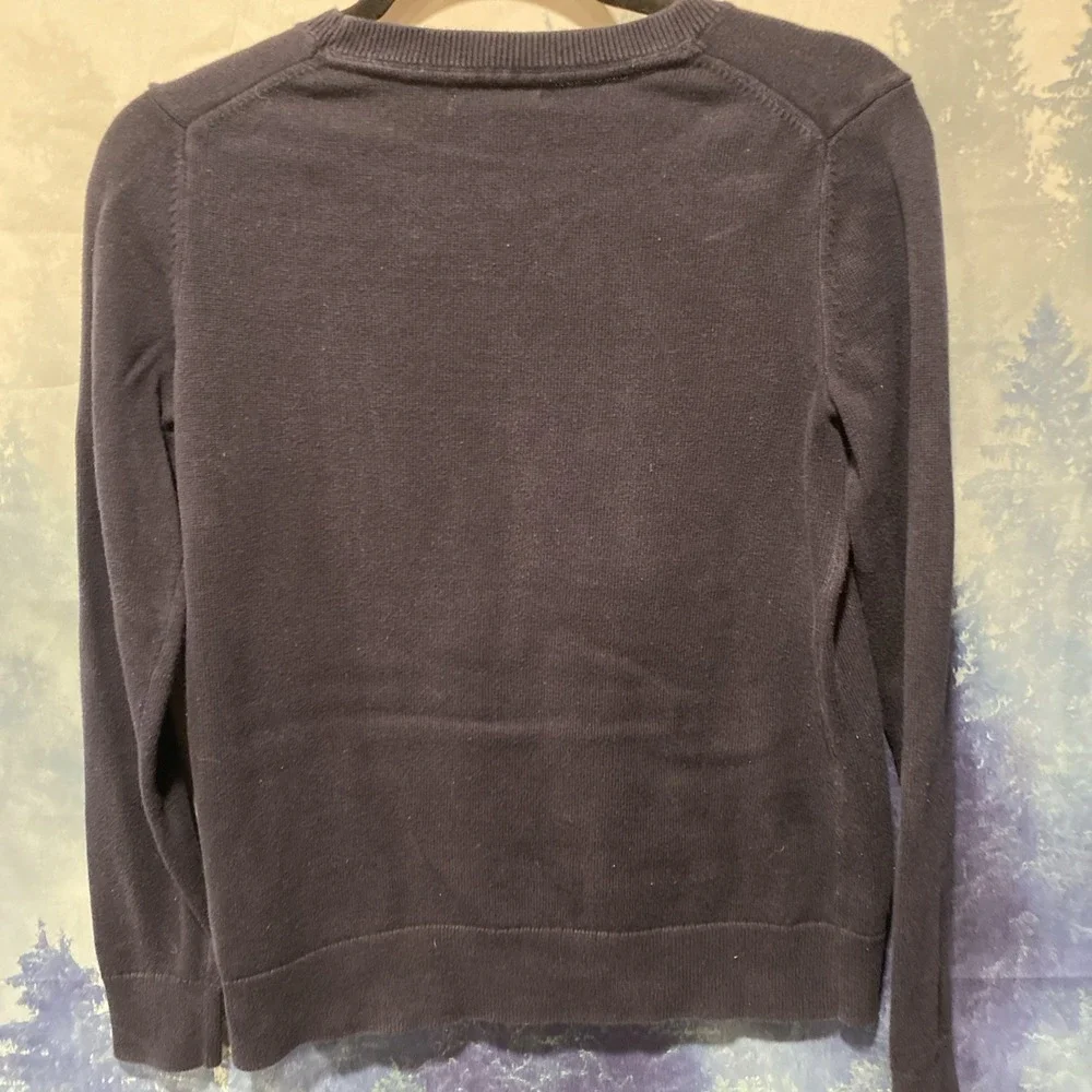 Tommy Hilfiger Women's Sweater Blue Knit Sweater Classic Logo Tommy Jeans
